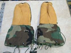 Us Extreme Cold Weather Mitten Set Woodland Camouflage With Harness Medium