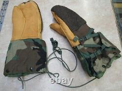 Us Extreme Cold Weather Mitten Set Woodland Camouflage With Harness Medium