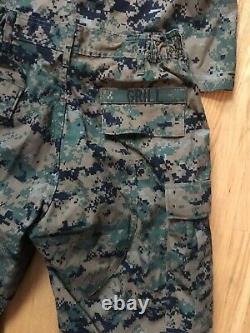 Usmc Marpat Digital Camouflage Uniform Set Small-long Top, Medium Regular Bottom
