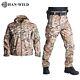 Veste De Chasse Tactique En Camouflage De L'armée, Vêtements Uniformes Coupe-vent Pour Hommes Pantalon Militaire