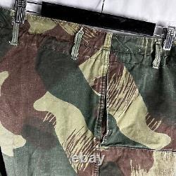 Veste et Pantalon Parachutiste Camouflage Denison Belge Original de 1956 Congo