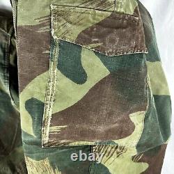 Veste et Pantalon Parachutiste Camouflage Denison Belge Original de 1956 Congo
