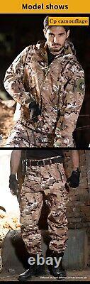 Veste militaire en coquille d'entraînement pour uniforme de combat tactique avec pantalon coupe-vent.