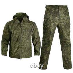 Veste militaire en soft shell uniforme de combat d'entraînement pour homme, vestes et pantalons tactiques