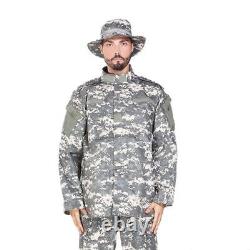 Veste tactique camouflage pour homme, costume militaire adulte avec pantalon cargo de l'armée