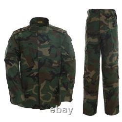 Veste tactique camouflage pour homme, uniforme militaire avec pantalon cargo de l'armée