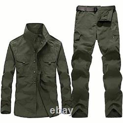 Vêtements Militaires Hommes Uniformes Tactiques Été Chemises Sèches Rapides Pantalon Cargo