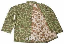 Ww2 Nous Marine Corps D'armée Du Pacifique Camouflage Veste Et Pantalon D'uniforme Set XXL